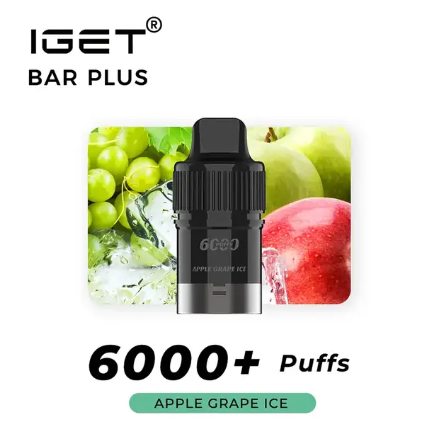 Apple Grape Ice – IGET Bar Plus Pod 6000 Puffs IGET Bar Plus Pod 6000 Puffs — buy IGET vape online in Australia