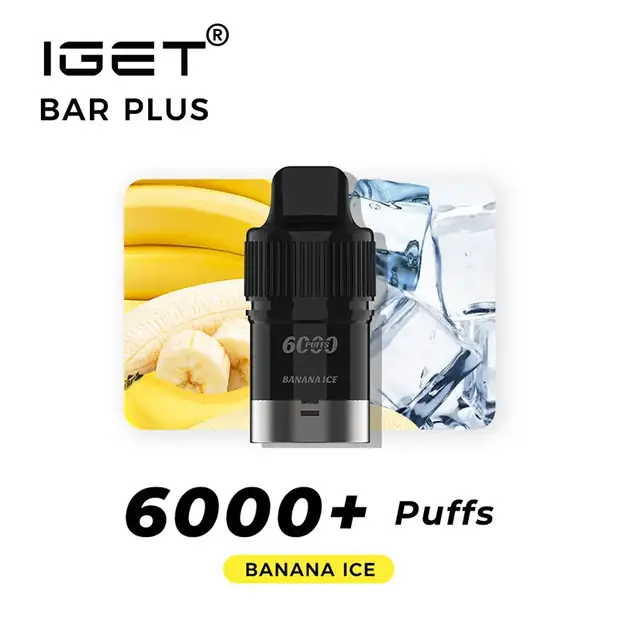 Banana Ice – IGET Bar Plus Pod 6000 Puffs IGET Bar Plus Pod 6000 Puffs — buy IGET vape online in Australia