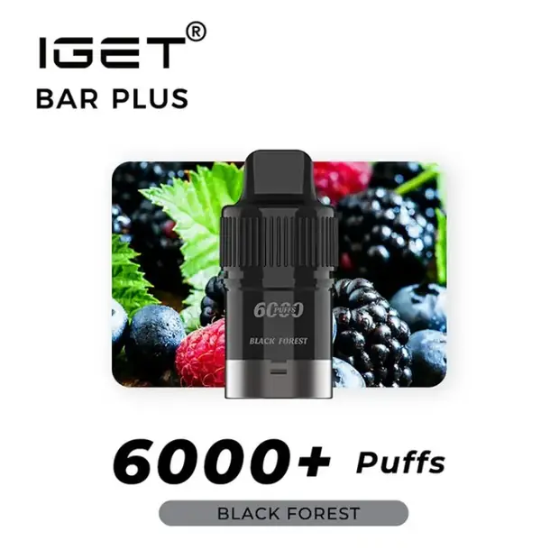 Black Forest – IGET Bar Plus Pod 6000 Puffs IGET Bar Plus Pod 6000 Puffs — buy IGET vape online in Australia