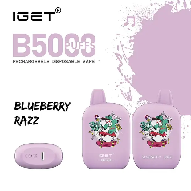 Blueberry Razz – IGET B5000 IGET B5000 — buy IGET vape online in Australia