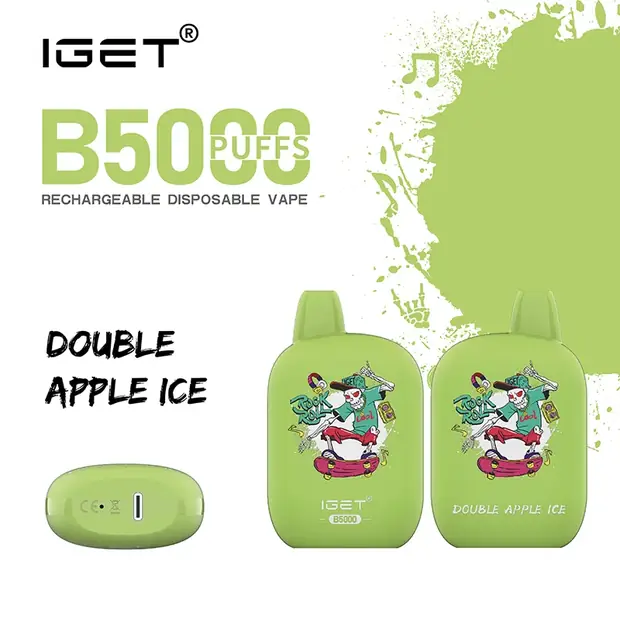 Double Apple Ice – IGET B5000 IGET B5000 — buy IGET vape online in Australia