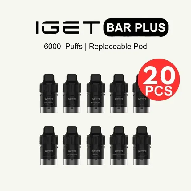 IGET Bar Plus Pod Box Mixed Flavours (20PCS) IGET Wholesale — buy IGET vape online in Australia