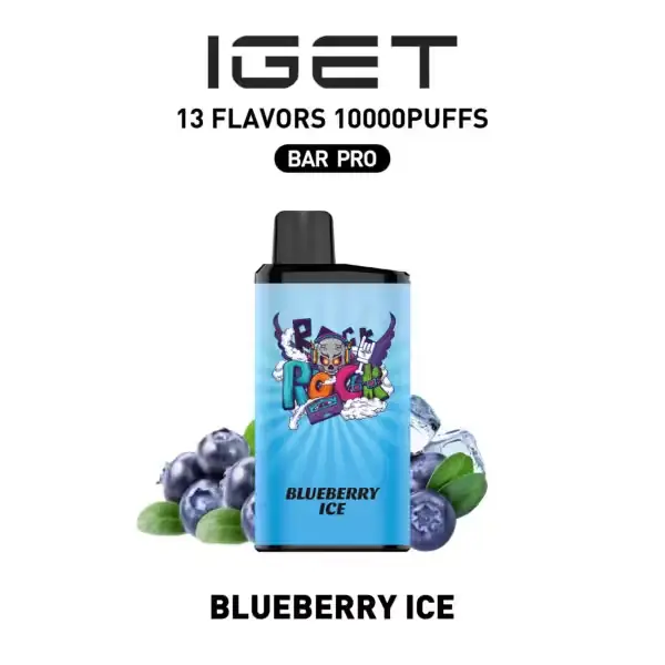 Blueberry Ice IGET Bar Pro 10000 Puffs IGET Bar Pro — buy IGET vape online in Australia