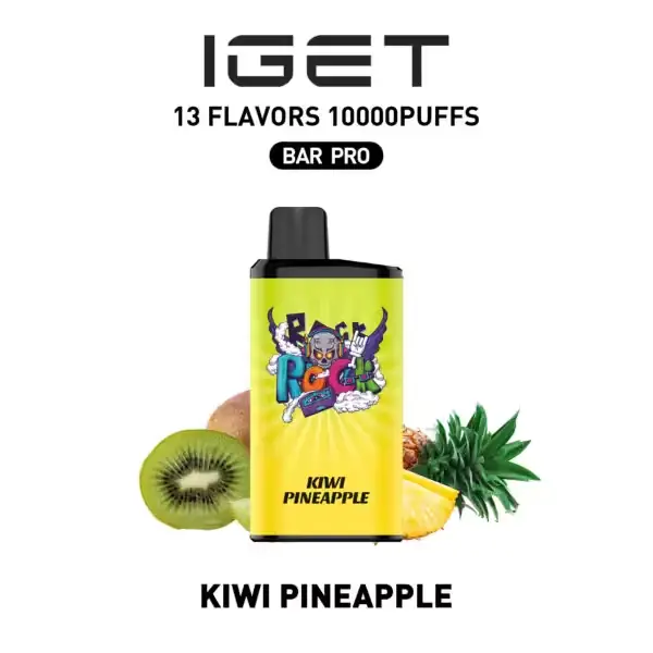 Kiwi Pineapple IGET Bar Pro 10000 Puffs IGET Bar Pro — buy IGET vape online in Australia