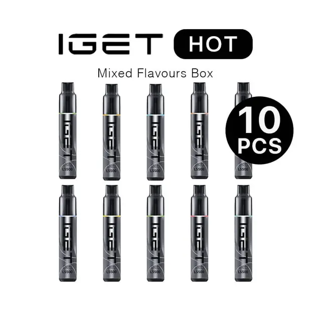 IGET Hot Box Mixed Flavours (10PCS) IGET Wholesale — buy IGET vape online in Australia