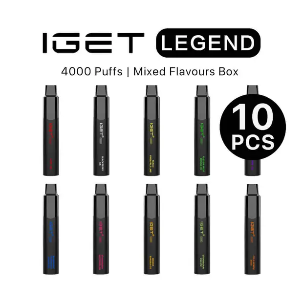 IGET Legend Box Mixed Flavours (10PCS) IGET Wholesale — buy IGET vape online in Australia