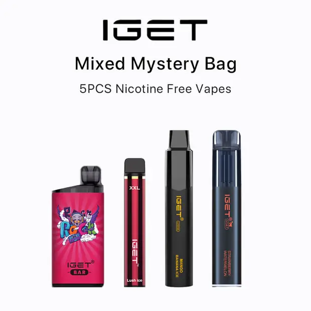 IGET Nicotine Free Vape Mystery Box (5PCS) IGET Wholesale — buy IGET vape online in Australia