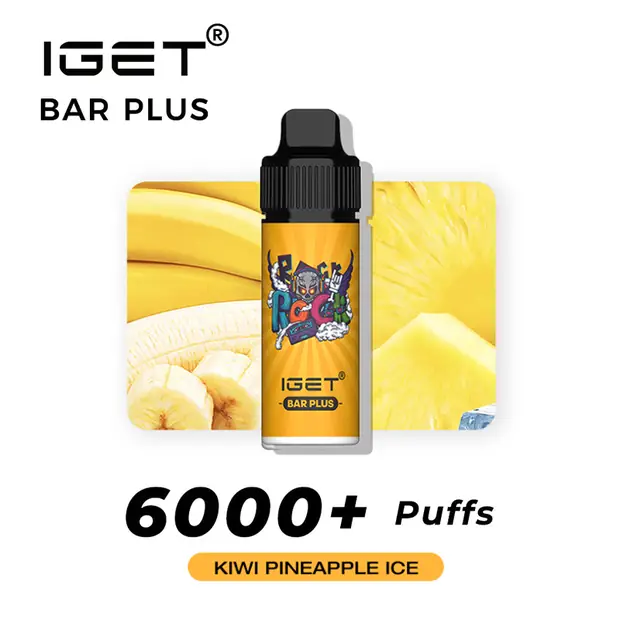 Kiwi Pineapple Ice – IGET Bar Plus 6000 Puffs IGET Bar Plus — buy IGET vape online in Australia