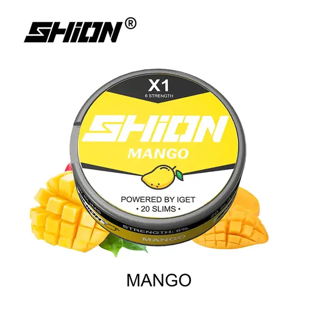 Mango – IGET SHION X1 Nicotine Pouch 6mg IGET Shion X1 Nicotine Pouch — buy IGET vape online in Australia