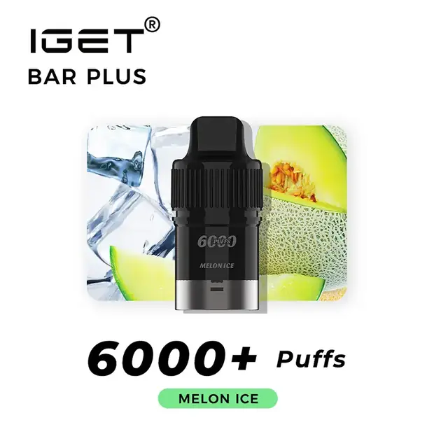 Melon Ice – IGET Bar Plus Pod 6000 Puffs IGET Bar Plus Pod 6000 Puffs — buy IGET vape online in Australia