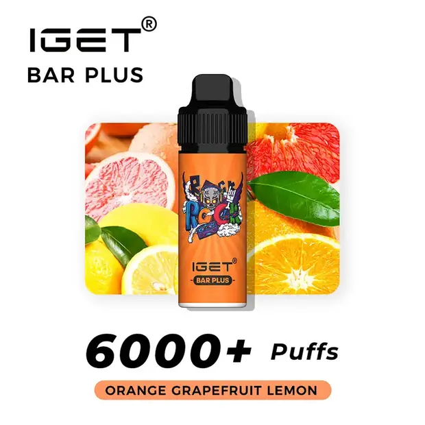Orange Grapefruit Lemon – IGET Bar Plus 6000 Puffs IGET Bar Plus — buy IGET vape online in Australia