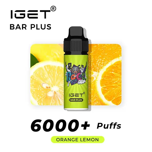 Orange Lemon – IGET Bar Plus 6000 Puffs IGET Bar Plus — buy IGET vape online in Australia