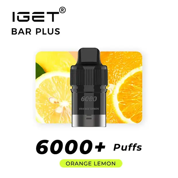 Orange Lemon – IGET Bar Plus Pod 6000 Puffs IGET Bar Plus Pod 6000 Puffs — buy IGET vape online in Australia