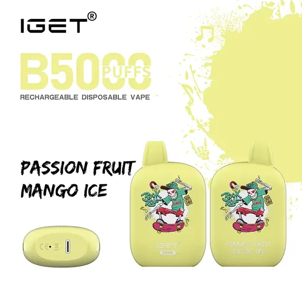 Passion Fruit Mango Ice – IGET B5000 IGET B5000 — buy IGET vape online in Australia