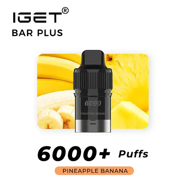 Pineapple Banana – IGET Bar Plus Pod 6000 Puffs IGET Bar Plus Pod 6000 Puffs — buy IGET vape online in Australia