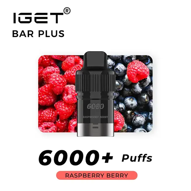 Raspberry Berry – IGET Bar Plus Pod 6000 Puffs IGET Bar Plus Pod 6000 Puffs — buy IGET vape online in Australia
