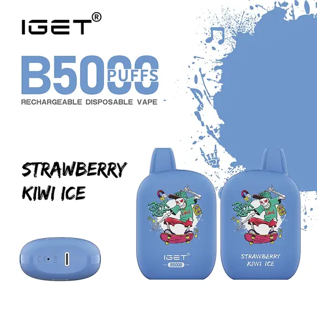 Strawberry Kiwi Ice – IGET B5000 IGET B5000 — buy IGET vape online in Australia