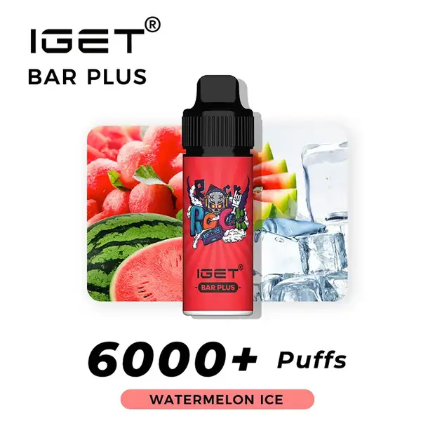 Watermelon Ice – IGET Bar Plus 6000 Puffs IGET Bar Plus — buy IGET vape online in Australia