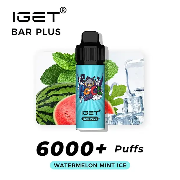 Watermelon Mint Ice – IGET Bar Plus 6000 Puffs IGET Bar Plus — buy IGET vape online in Australia