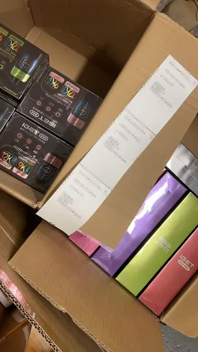 Customer IGET vape order photo